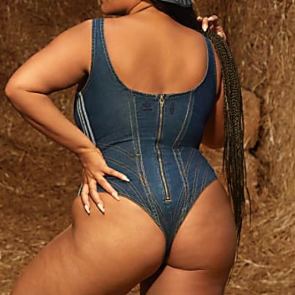 *SOLD*IVY PARK Denim Bodysuit - Picture 2 of 7